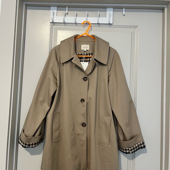 Sezane Carter Trenchcoat in Light Beige size 36/4 NWT - Picture 2 of 10